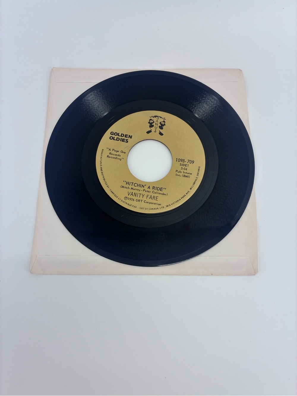 Vanity Fare 'Hitchin' a Ride' Vtg Vinyl